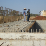Placing T-Beams for Nadunget Bridge